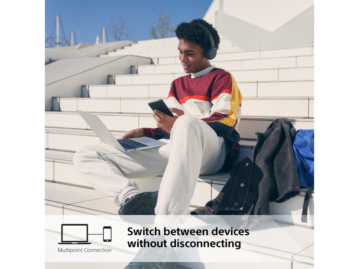 Sony WH-CH520 trådløse høretelefoner, On-Ear (sort) Høretelefoner