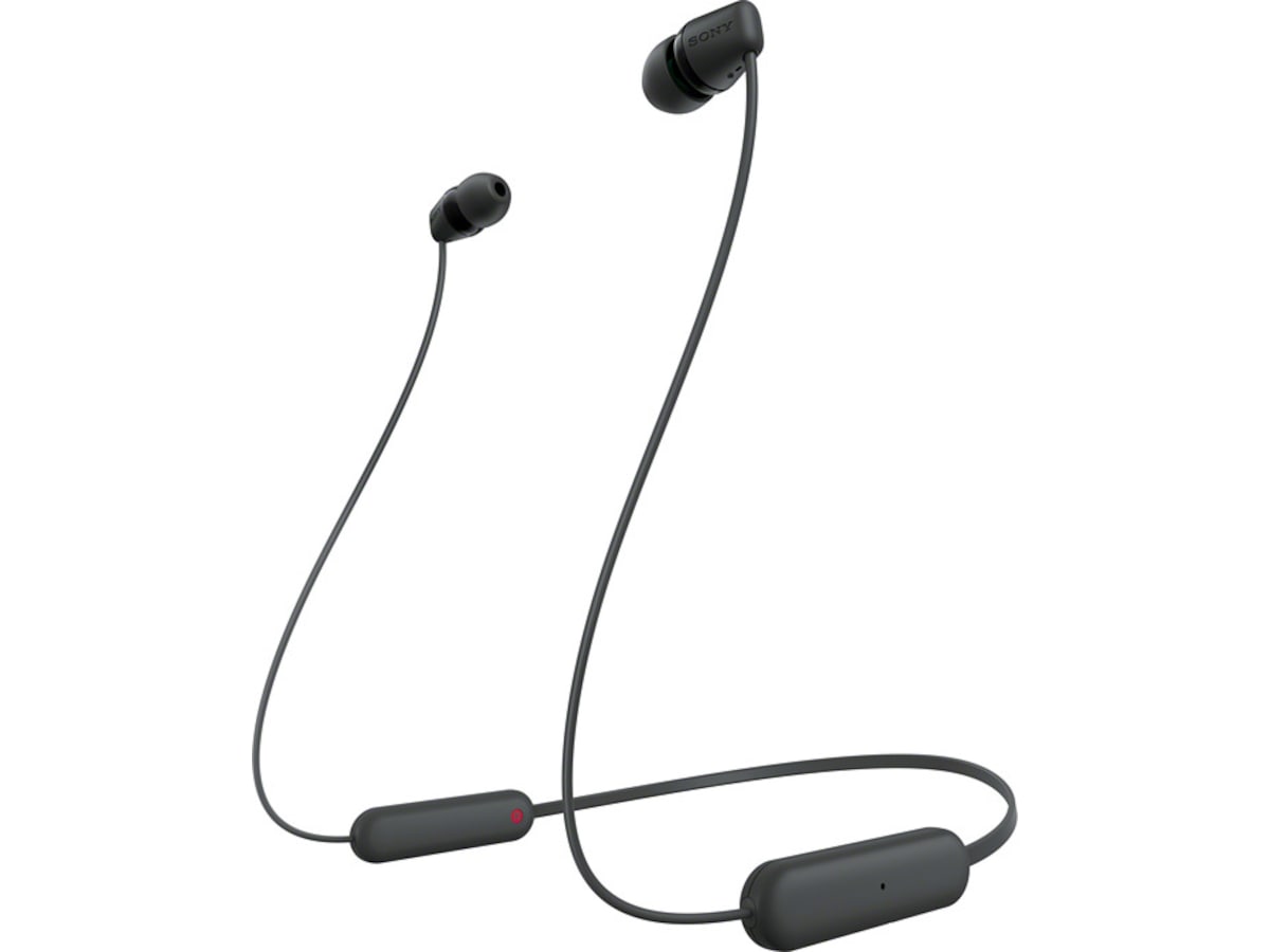 Sony WI-C100 Trådløse Høretelefoner, Earbuds (sort) In-ear høretelefoner