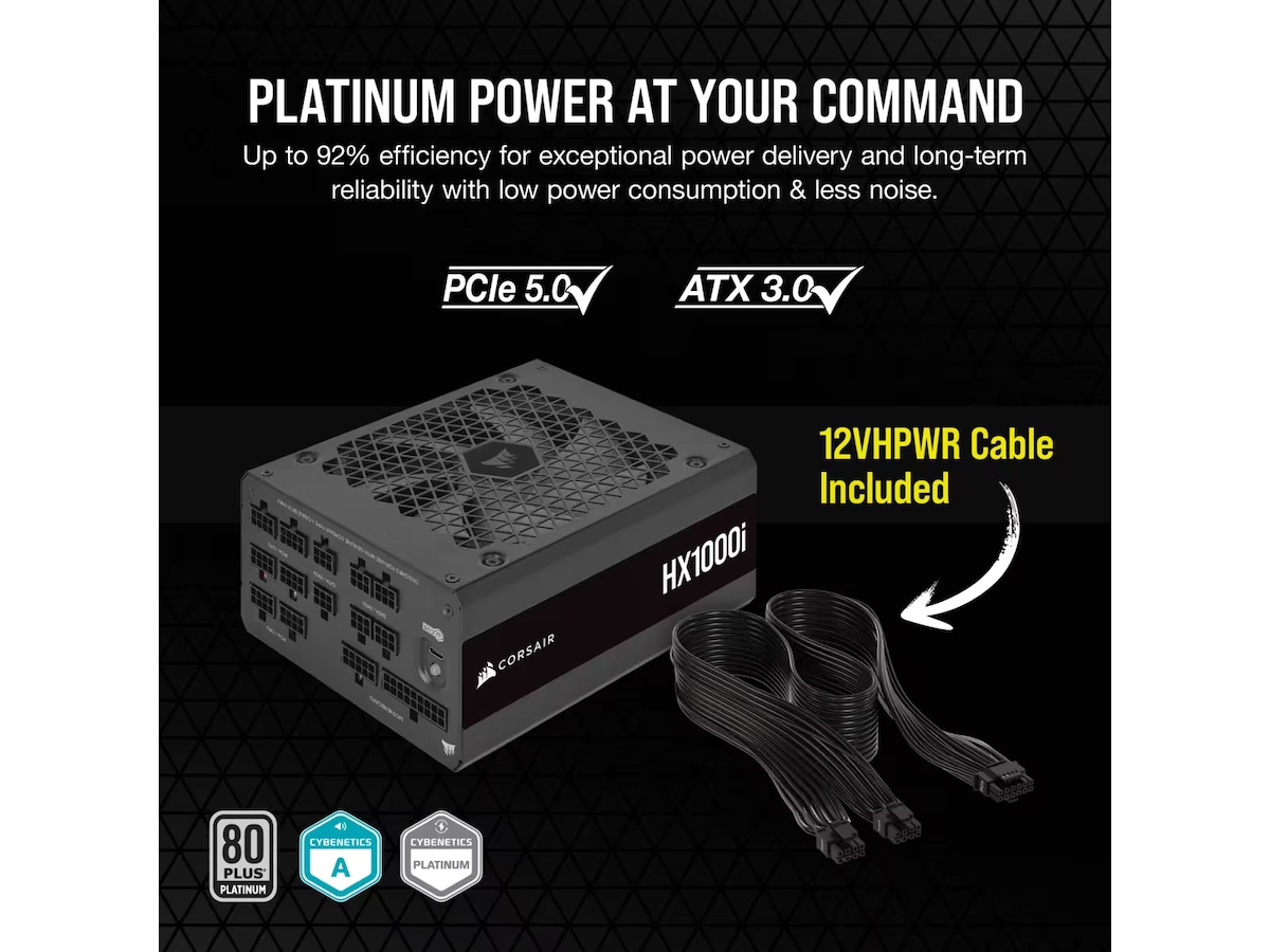 Corsair HXi Series HX1000i 1000W PSU Strømforsyninger