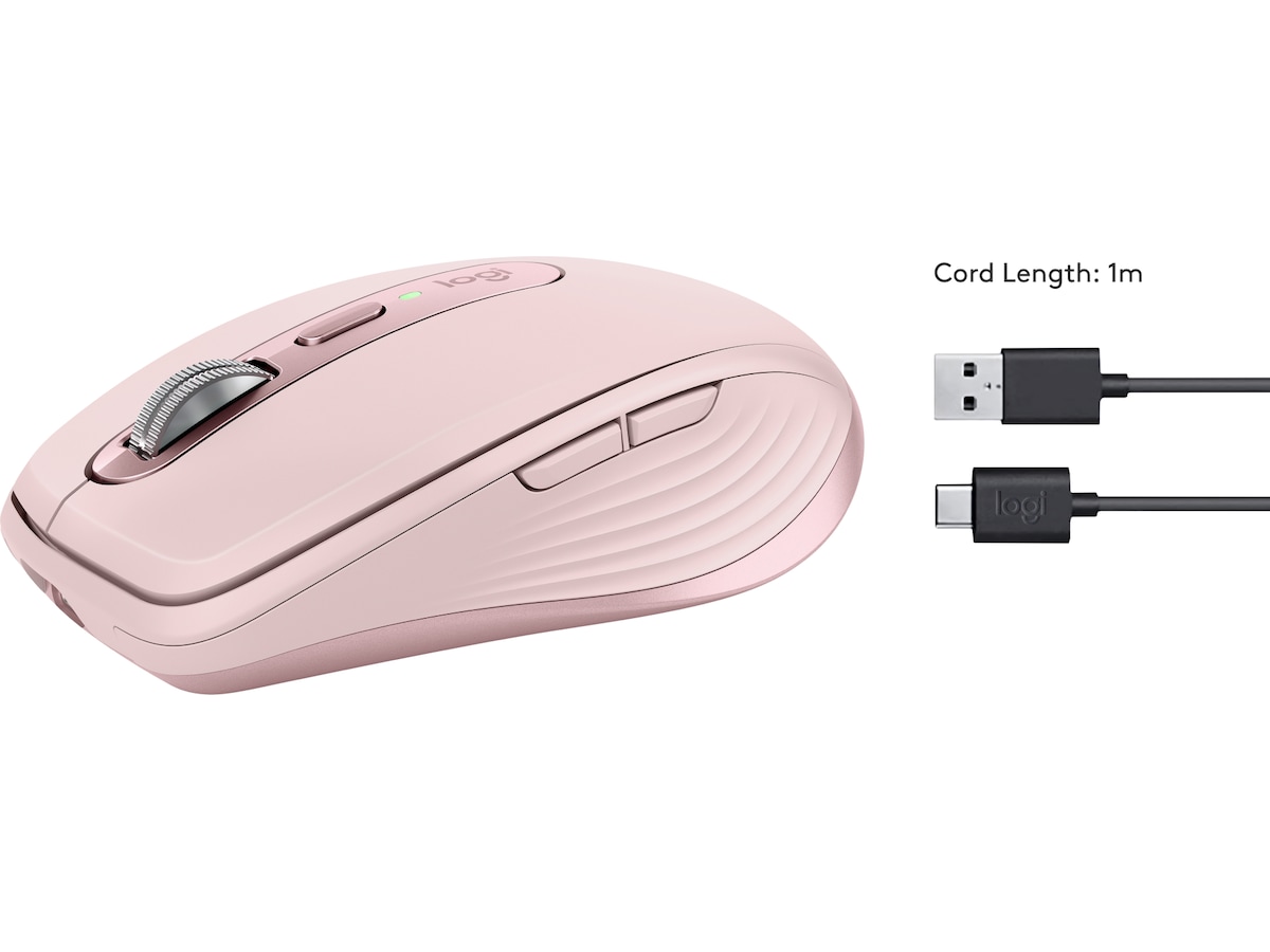 Logitech MX Anywhere 3S trådløs mus (lyserød) Mus