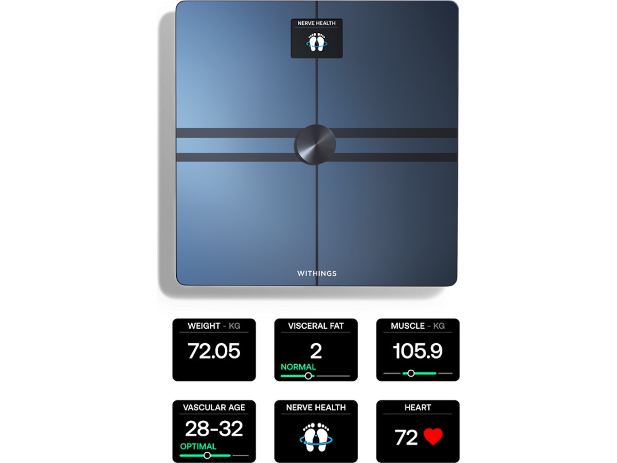 Withings Body Comp Wi-Fi smart badevægt (sort) Badevægte