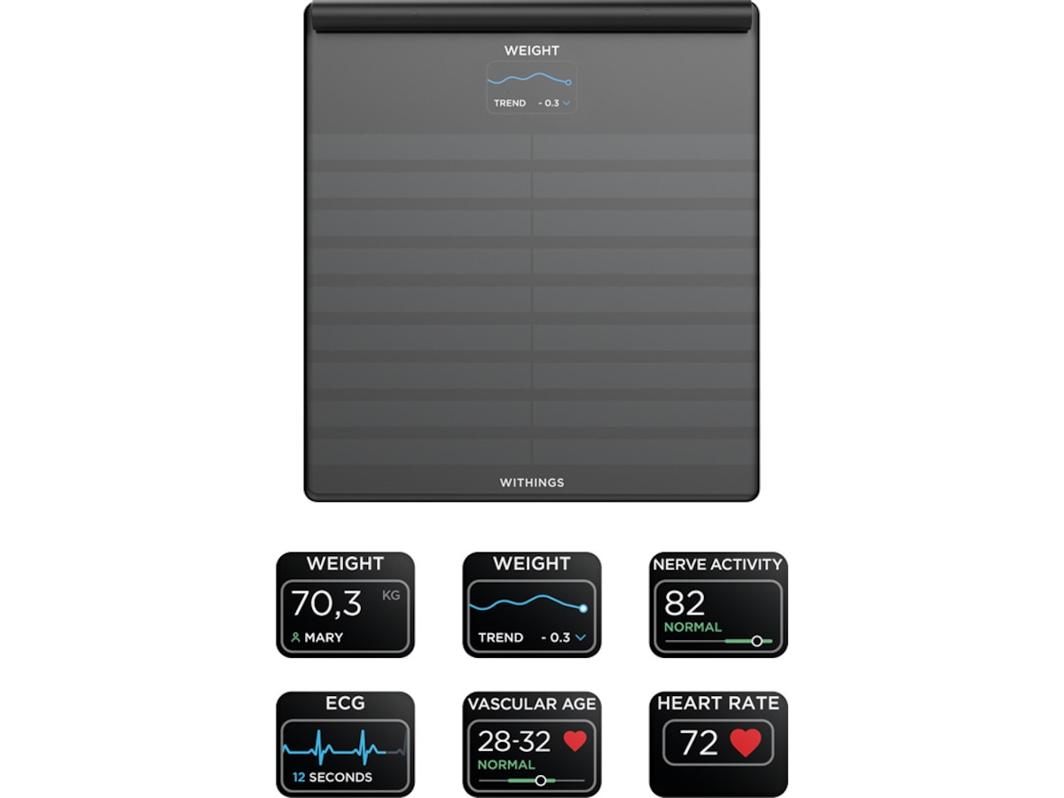 Withings Body Scan smart badevægt (sort) Badevægte
