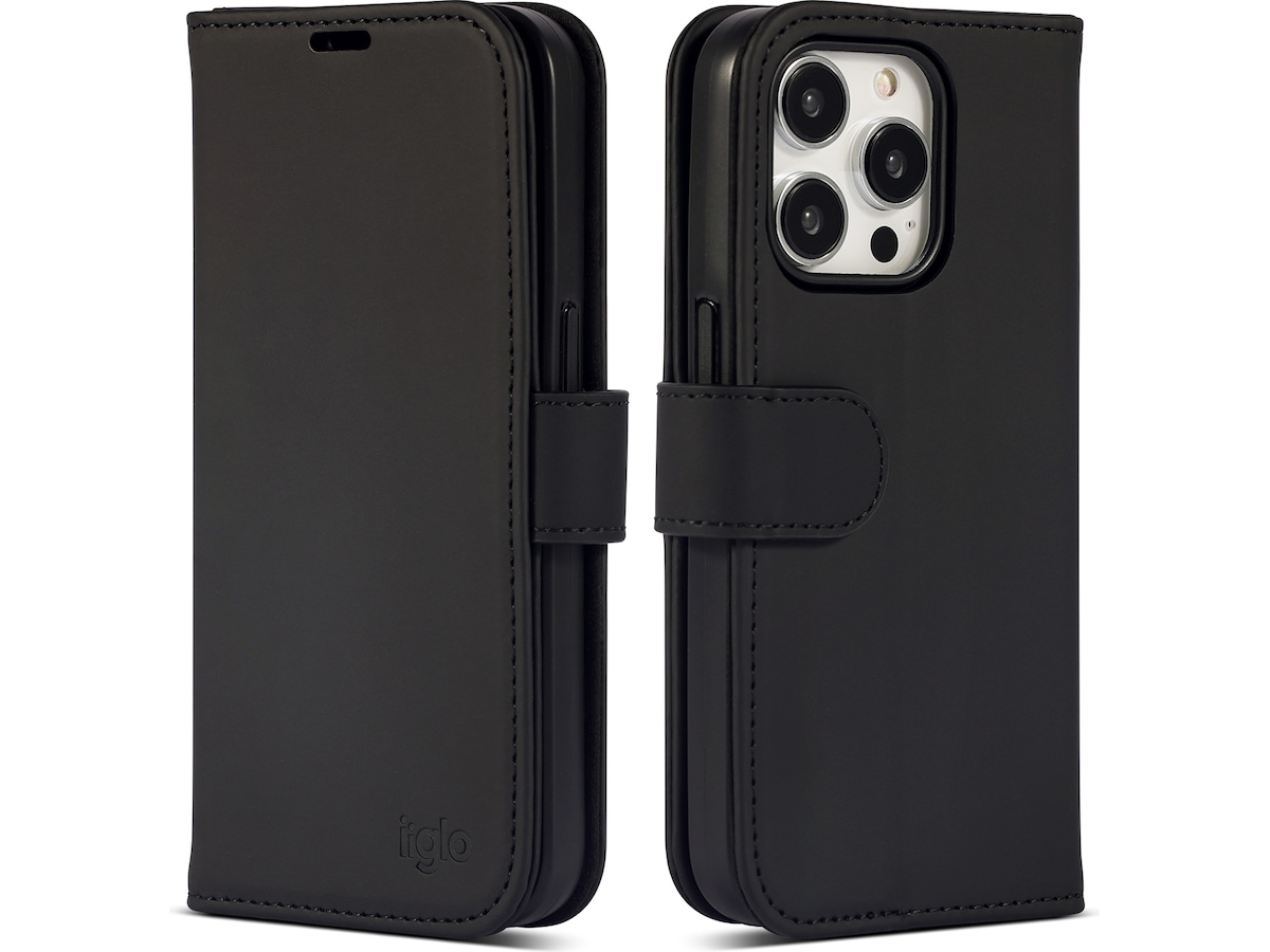 iiglo iPhone 15 Pro Wallet cover (sort) Mobilcover