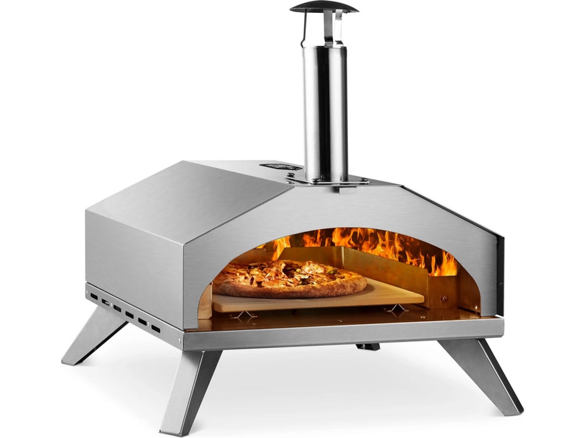 Austin and Barbeque AABQ 12" Gasfyret pizzaovn (rustfrit stål) Pizzaovne