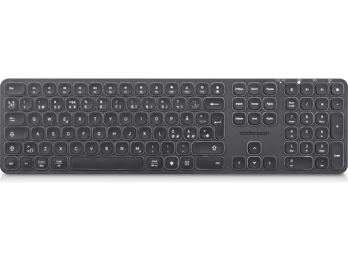 Andersson WSK-3000 trådløst tastatur (sort) Keyboards