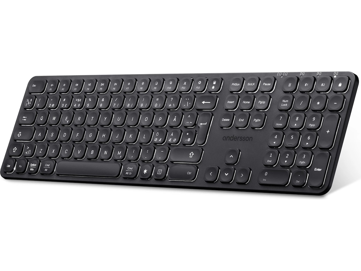 Andersson WSK-3000 trådløst tastatur (sort) Keyboards