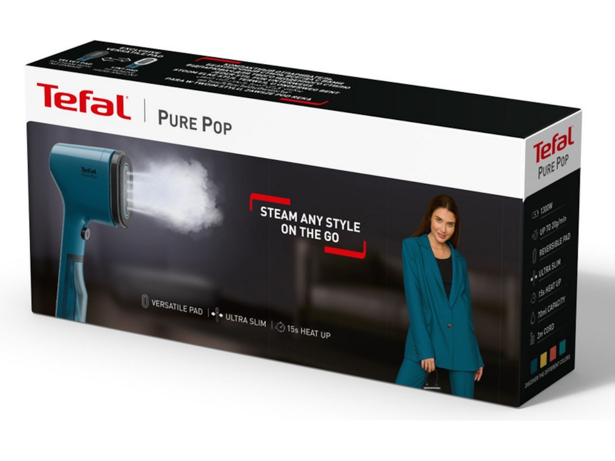 Tefal Pure POP Garment Steamer (blå) Tøjdampere