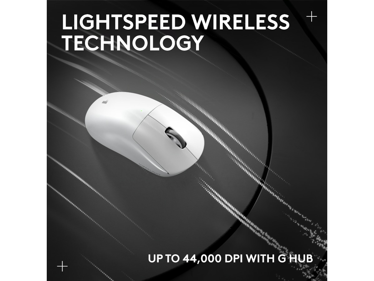 Logitech G Pro X Superlight 2 Lightspeed Trådløs Gamingmus (hvid) Gamingmus