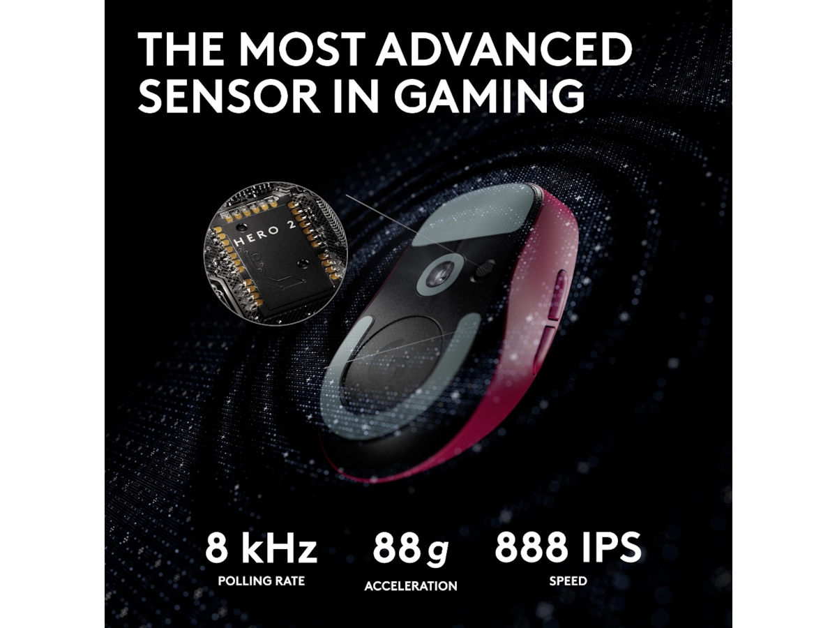 Logitech G Pro X Superlight 2 Lightspeed Trådløs Gamingmus (lyserød) Gamingmus