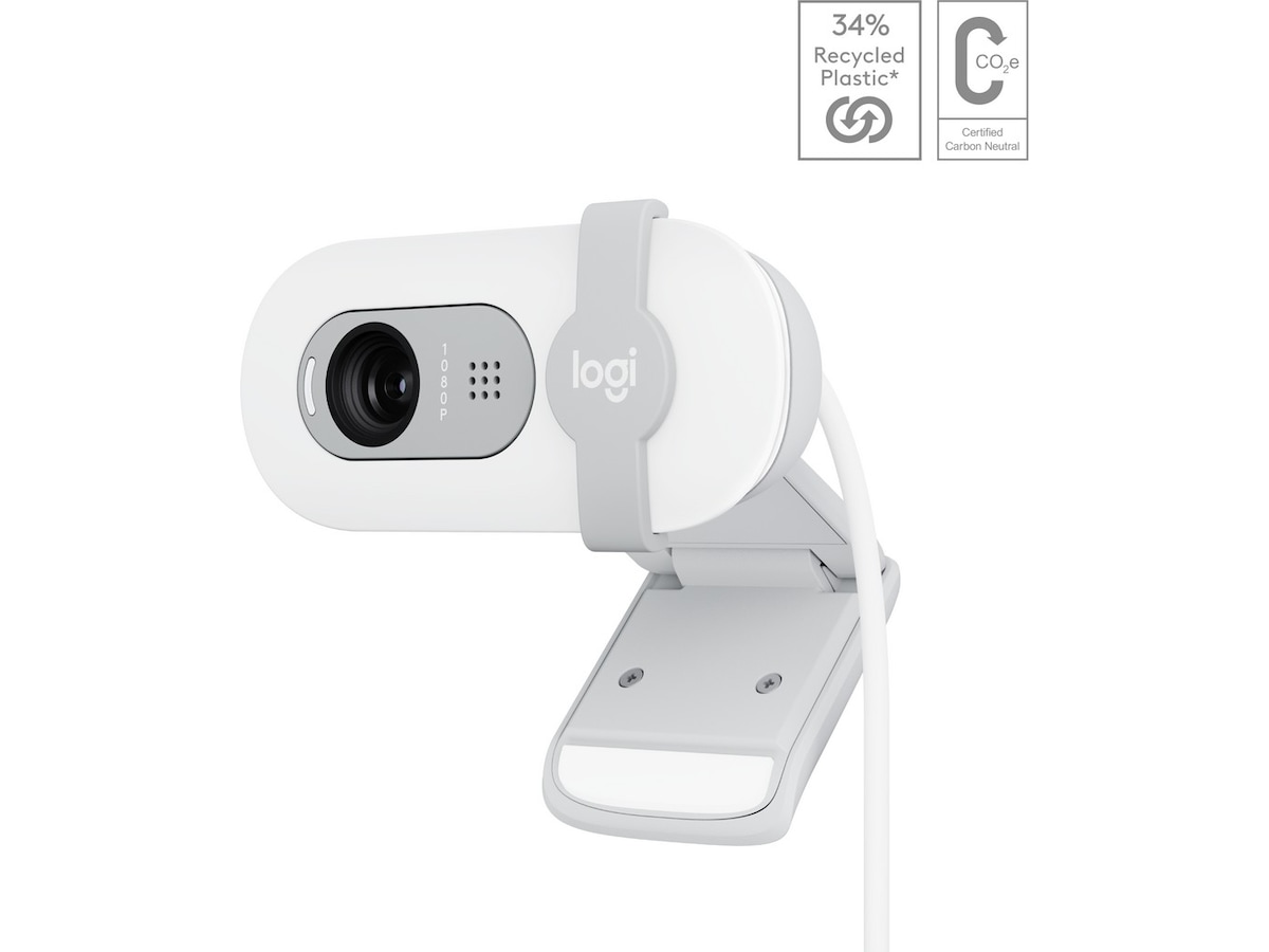 Logitech Brio 100 Full HD webkamera (off-white) Webkameraer