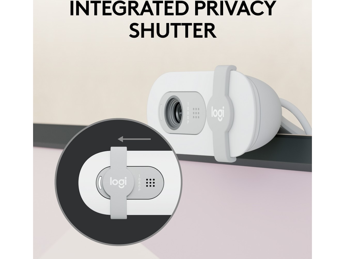 Logitech Brio 100 Full HD webkamera (off-white) Webkameraer