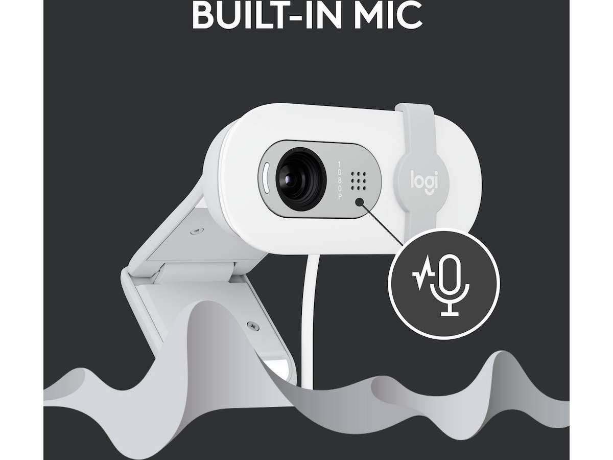 Logitech Brio 100 Full HD webkamera (off-white) Webkameraer