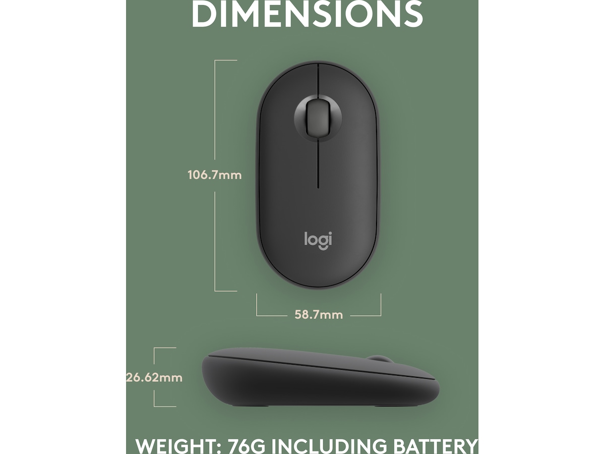 Pebble Mouse 2 M350s (sort) Mus
