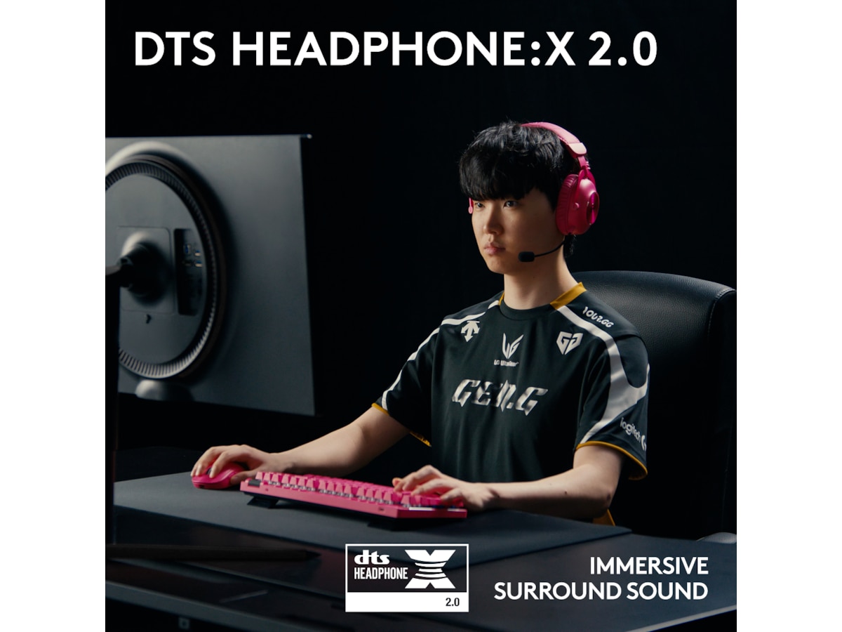 Logitech Pro X 2 Lightspeed Trådløst Gaming Headset (magenta) Gamingheadset