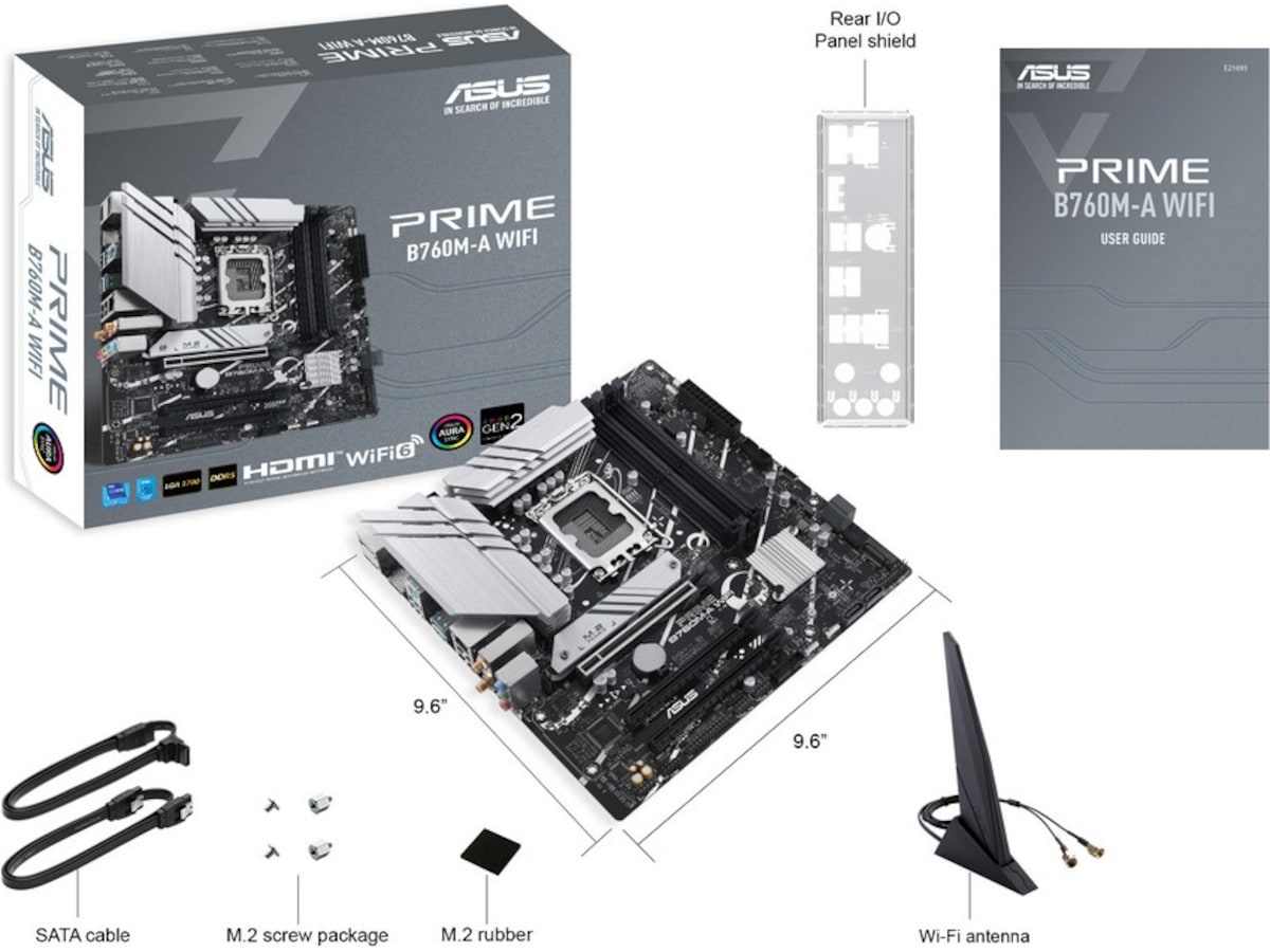 Asus Prime B760M-A WIFI Bundkort Intel Socket