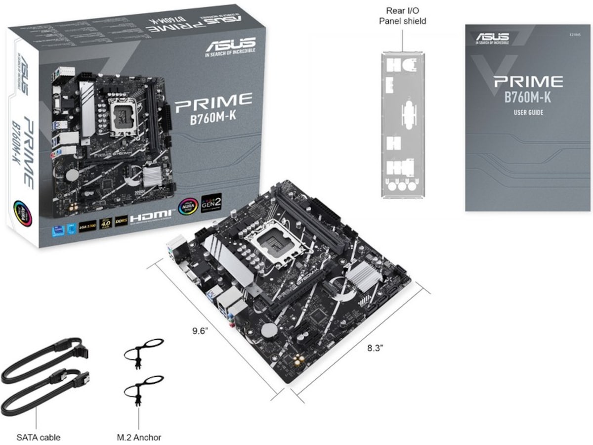 Asus Prime B760M-K Bundkort Intel Socket