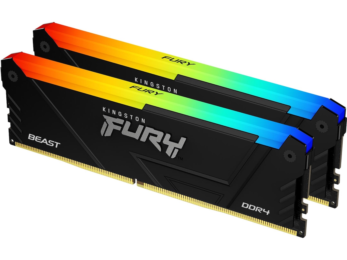 Kingston FURY Beast RGB DDR4 3200MHz 32GB Hukommelse (RAM)