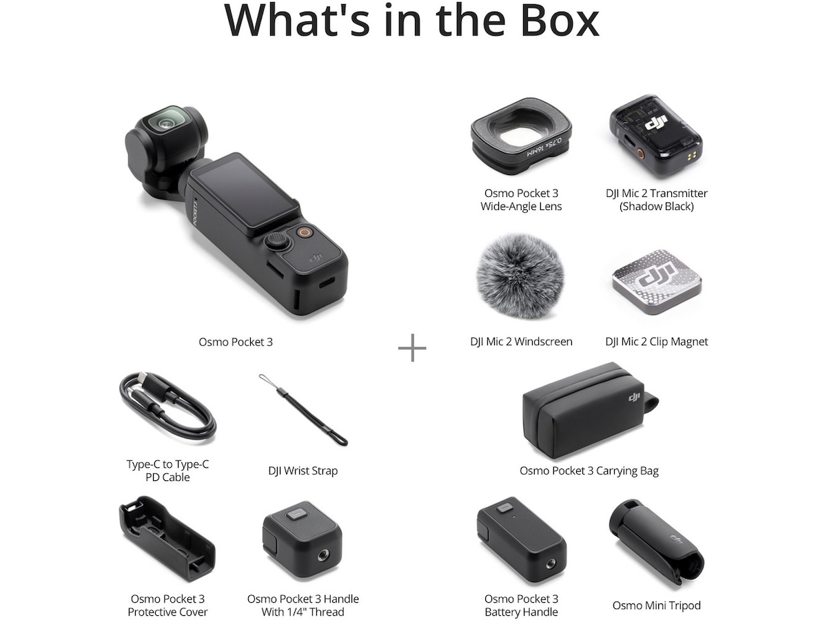 DJI Osmo Pocket 3 Creator Combo Action kamera