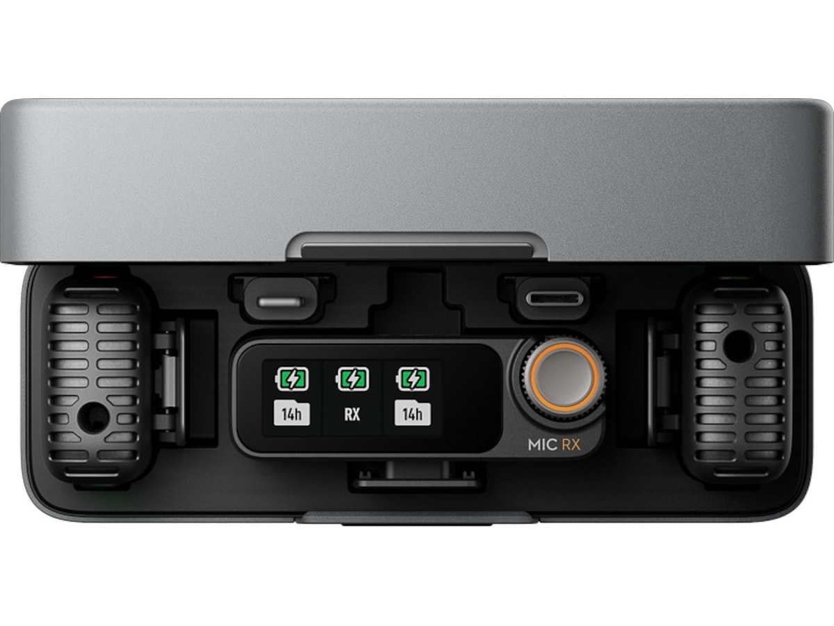 DJI Mic 2 (2 TX + 1 RX + Charging Case)  (shadow black) Kameramikrofon