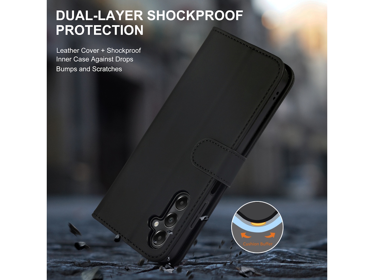 iiglo Galaxy A05S Wallet cover (sort) Mobilcover