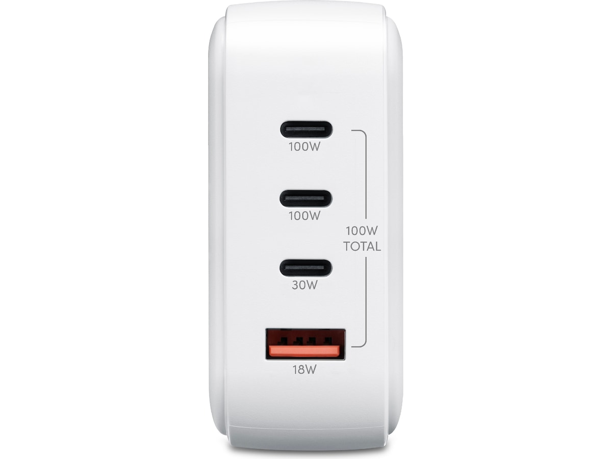 Andersson 100W Vægoplader (hvid) Mobilopladere