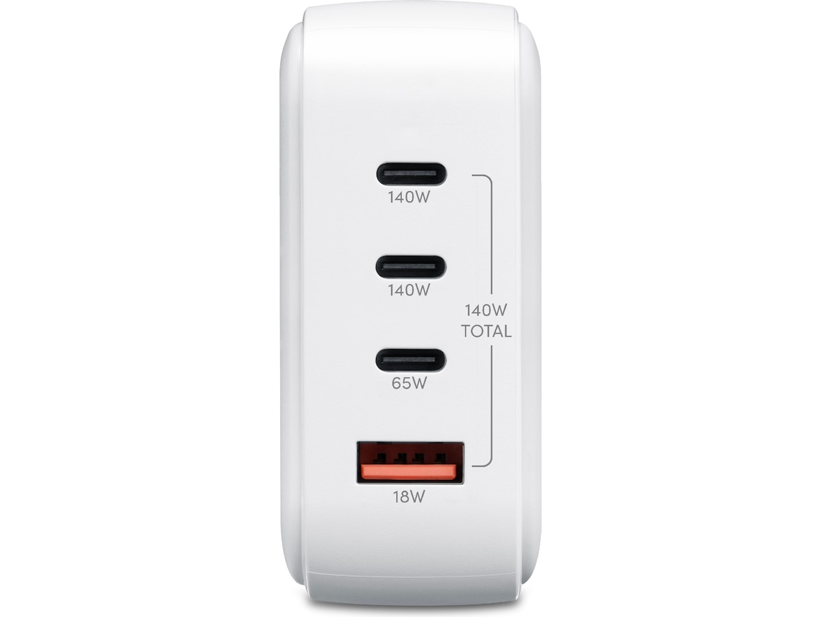 Andersson 140W Vægoplader (hvid) Mobilopladere