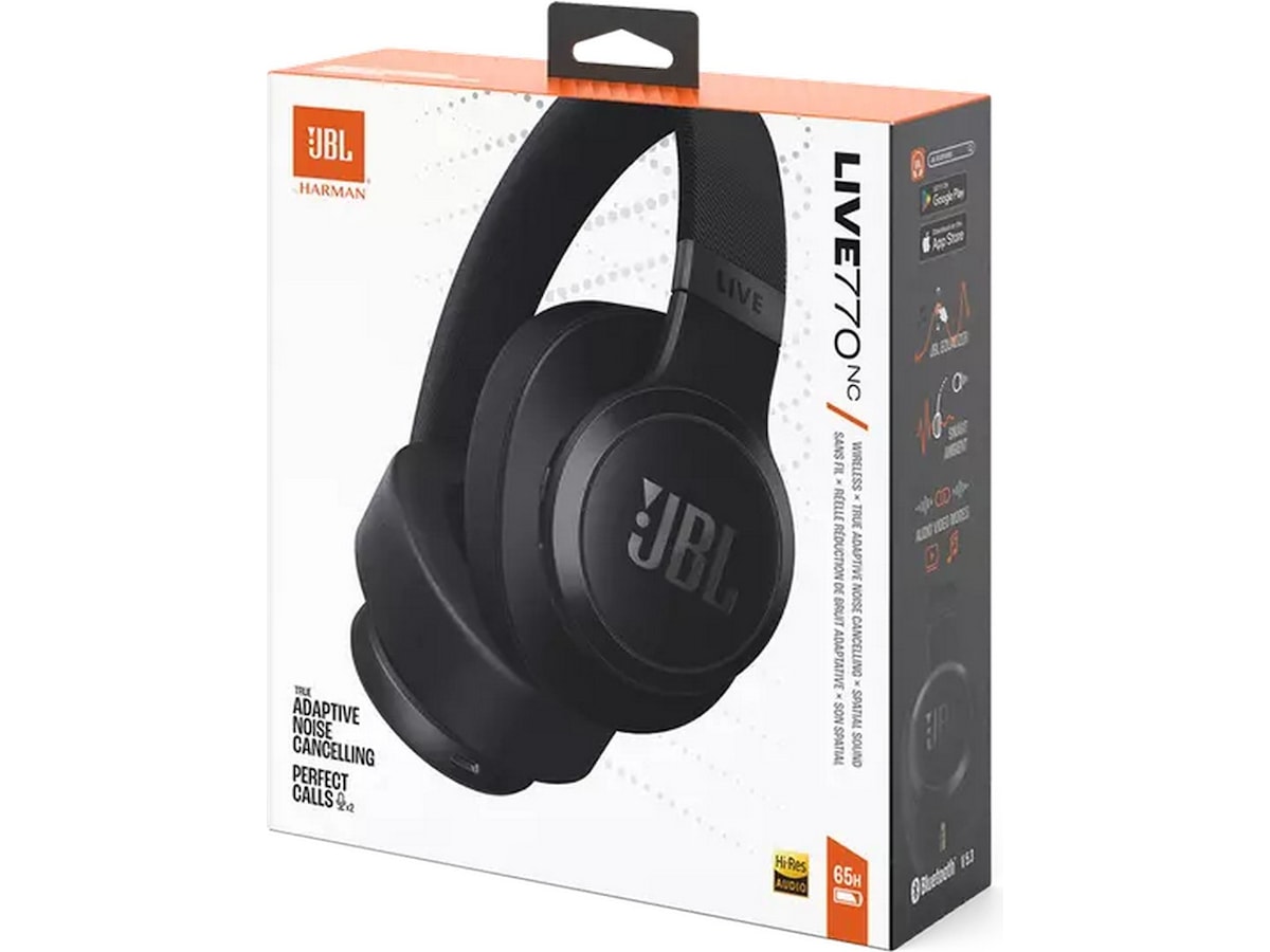JBL LIVE 770NC ANC Trådløse høretelefoner, Over-Ear (sort) Høretelefoner