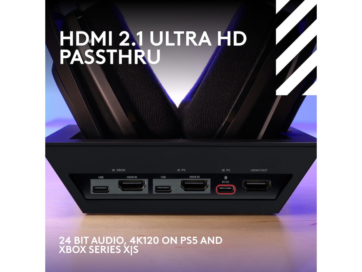 Astro A50 X LIGHTSPEED Trådløst Gaming headset + basestation (sort) Gamingheadset