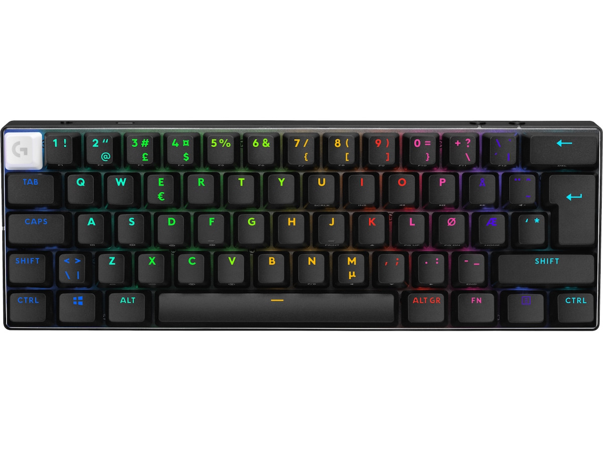 Logitech G Pro X 60 Lightspeed Linear trådløst gamingtastatur (sort) Gamingkeyboard