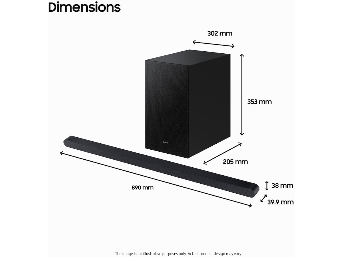 Samsung HW-S710D soundbar med subwoofer (sort) Soundbars