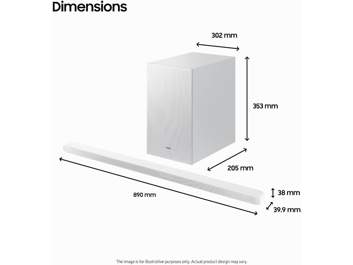 Samsung HW-S711D soundbar med subwoofer (hvid) Soundbars