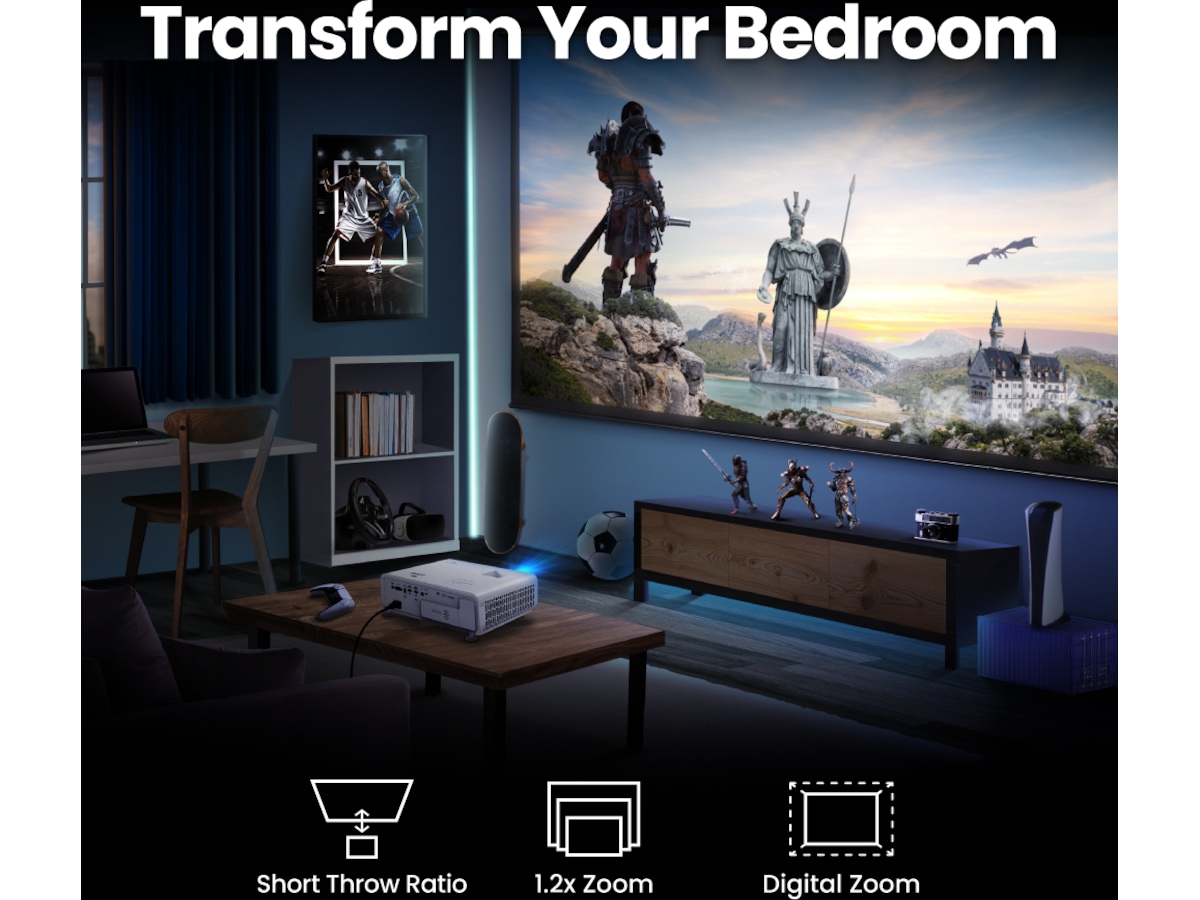 BenQ 4K DLP LED projektor X500i Projektorer