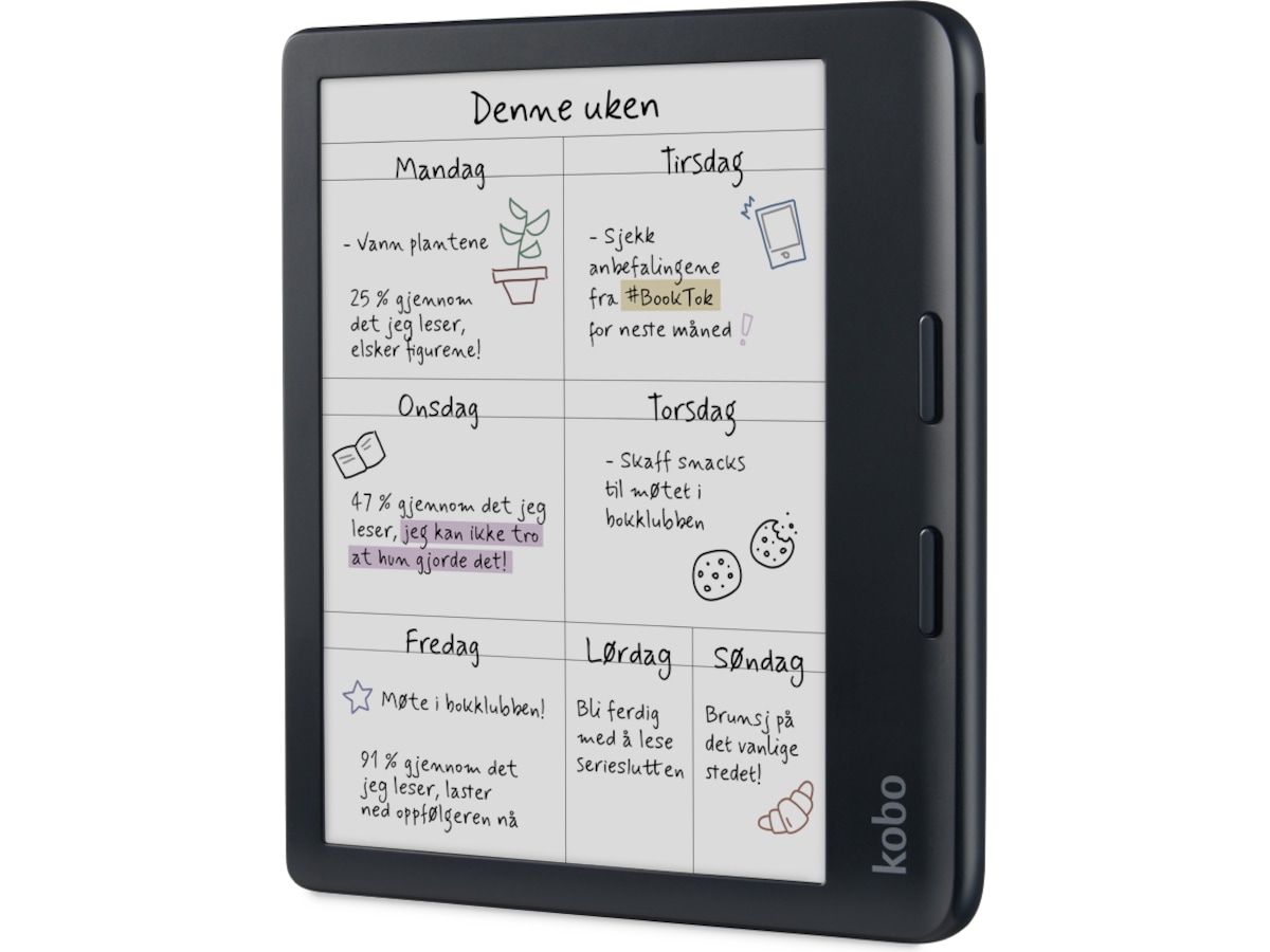 Kobo Libra Colour 7" 32GB (sort) E-bogslæsere