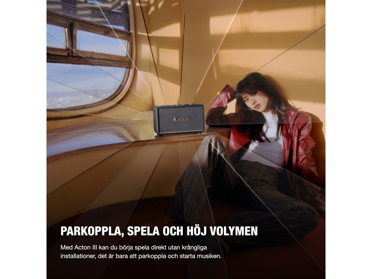 Marshall Acton III Trådløs bluetooth højtale (sort) Trådløs / Bluetooth højttaler