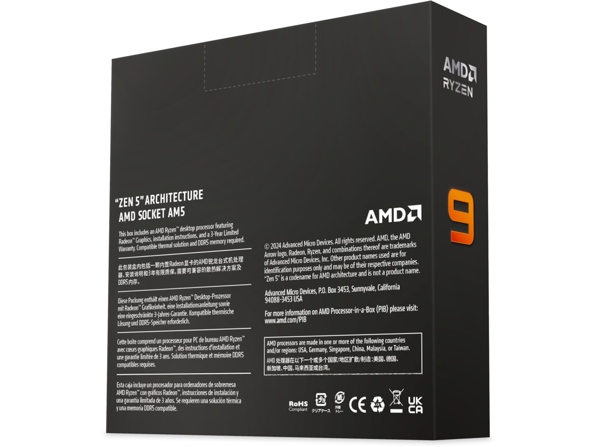 AMD Ryzen 9 9900X CPU Processorer