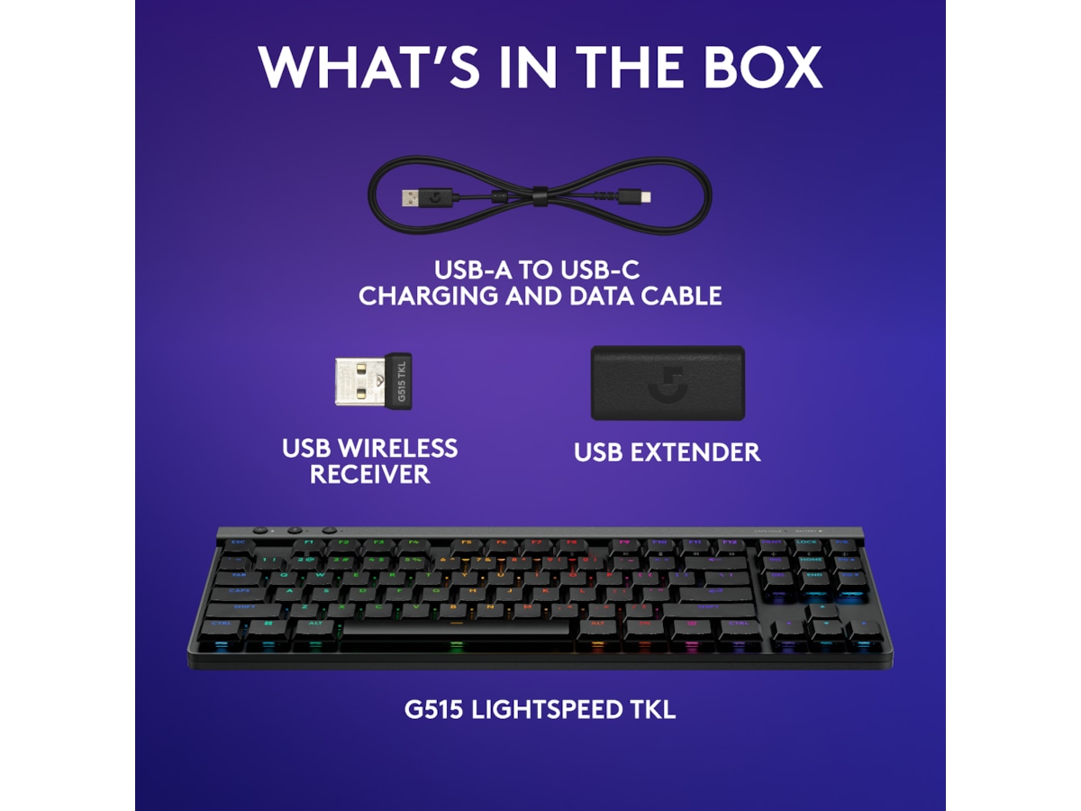 Logitech G G515 Lightspeed Gaming Keyboard (sort) Gamingkeyboard