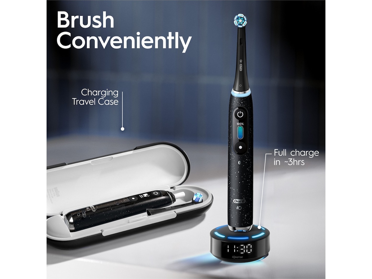 Oral-B iO 10 elektrisk tandbørste (sort) Elektriske tandbørster