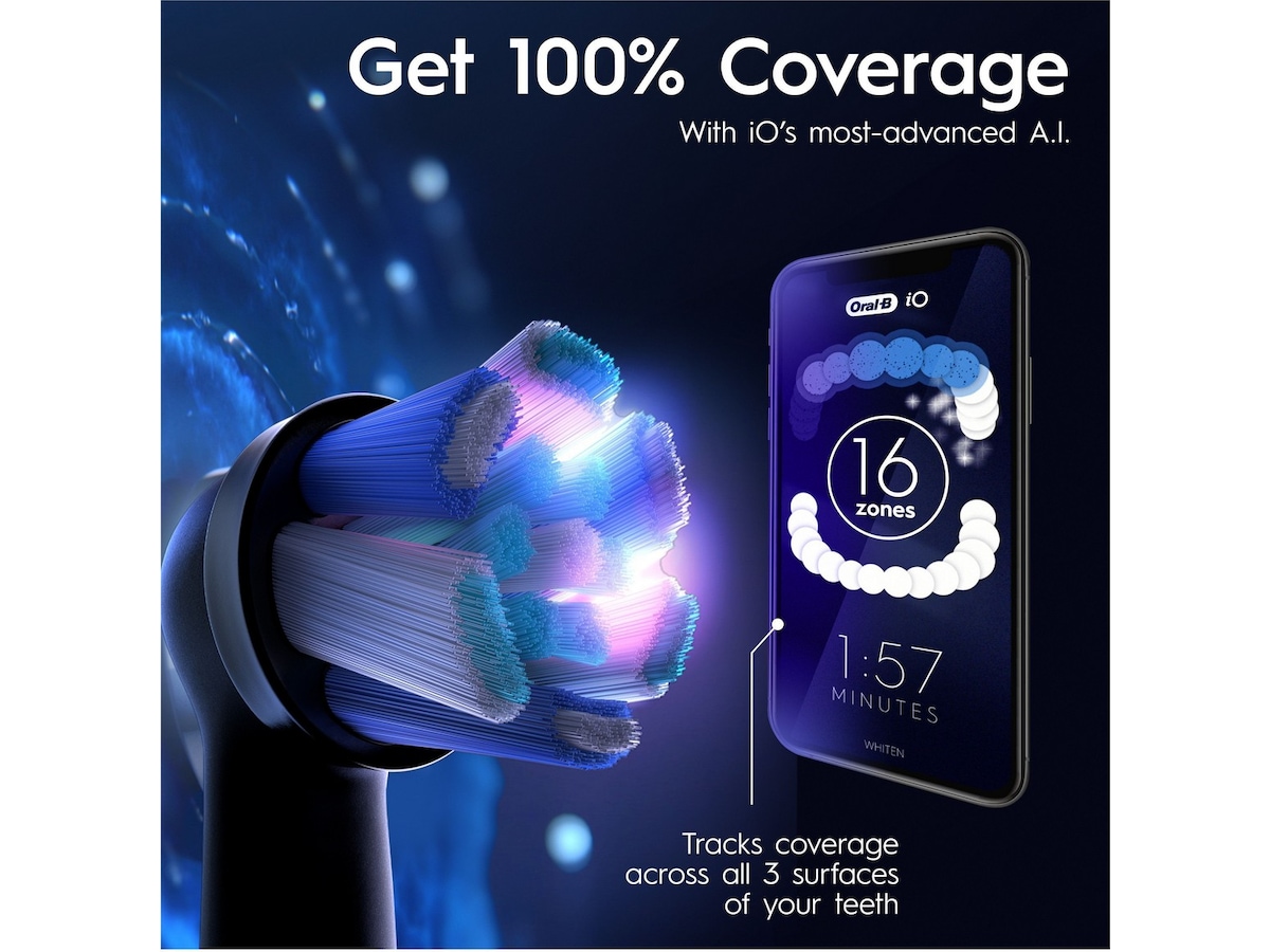 Oral-B iO 10 elektrisk tandbørste (sort) Elektriske tandbørster