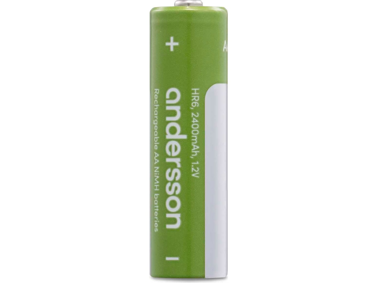Andersson genopladeligt AA batteri, 4-pk Generelle batterier