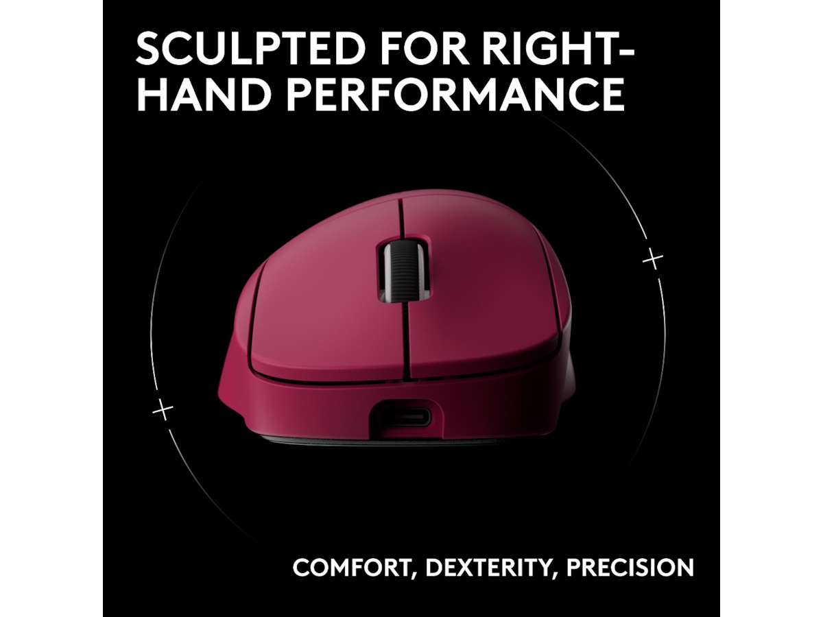Logitech G Pro X Superlight 2 DEX trådløs gamingmus (lyserød) Gamingmus