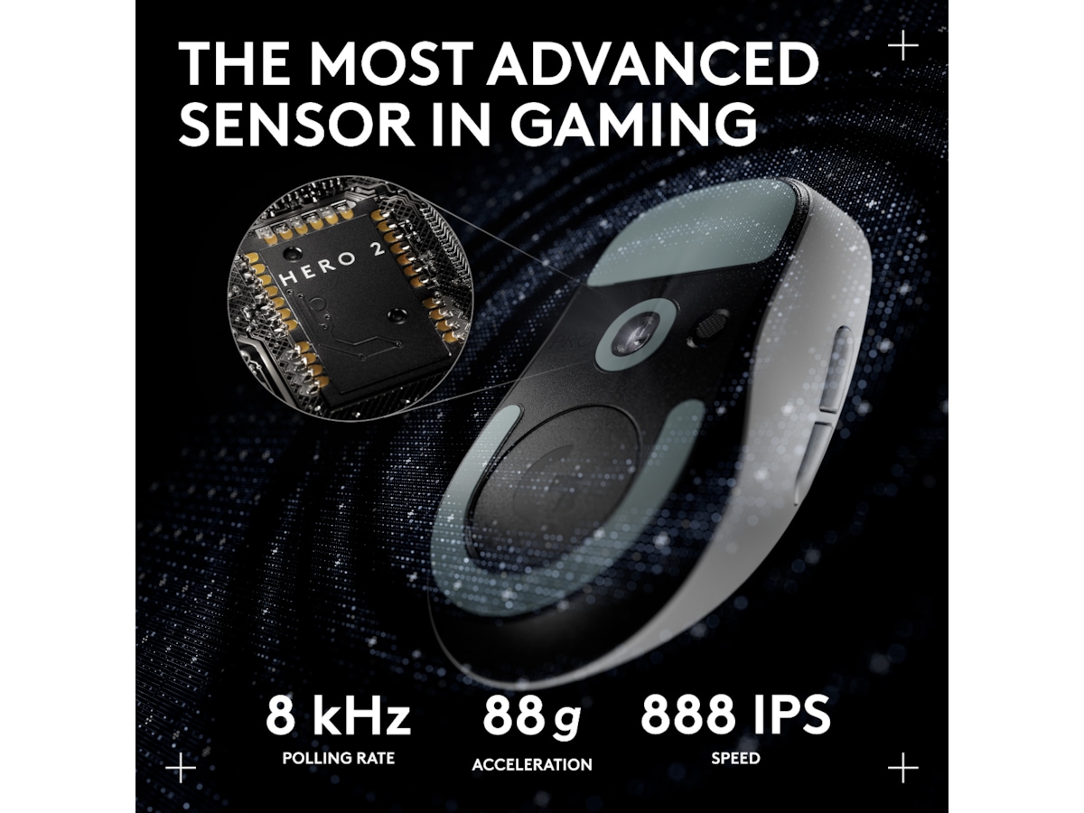 Logitech G Pro X Superlight 2 DEX trådløs gamingmus (hvid) Gamingmus