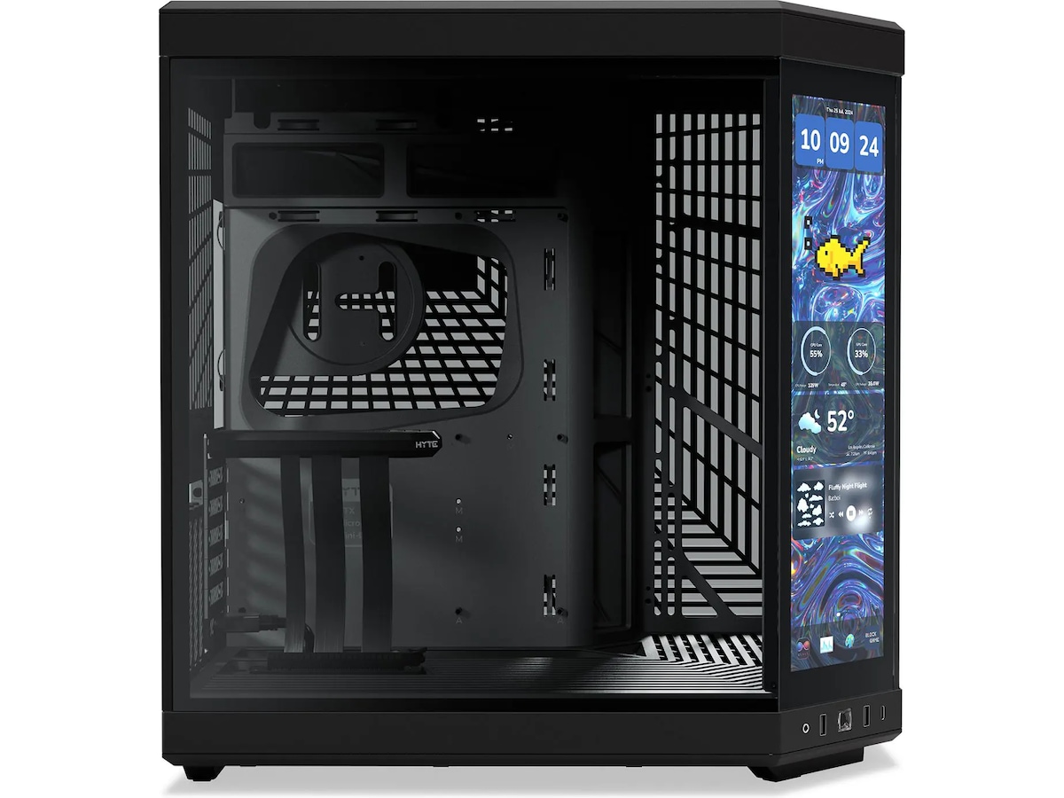HYTE Y70 Touch Infinite 14,5" Mid Tower (sort) Midi Tower