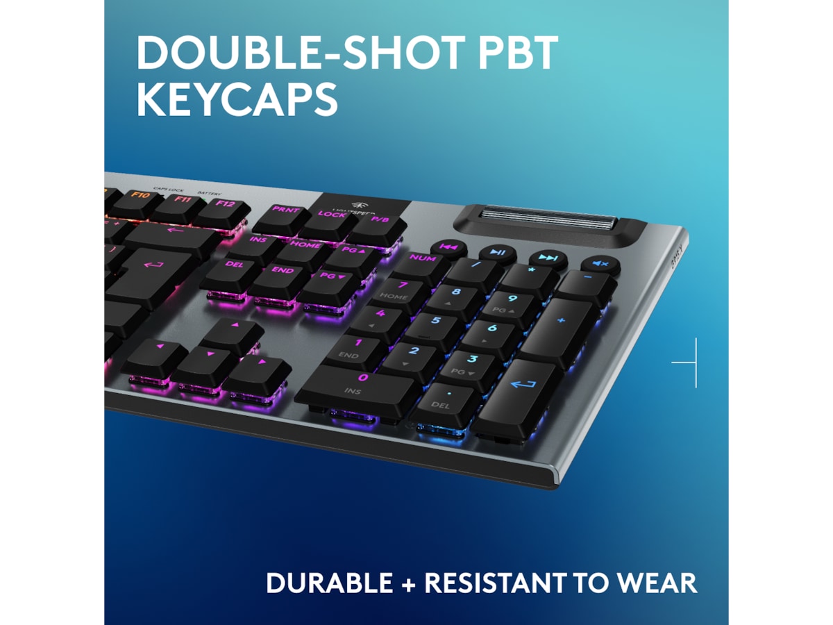 Logitech G915 X Lightspeed TKL Trådløst Gamingtastatur (sort) Gamingkeyboard