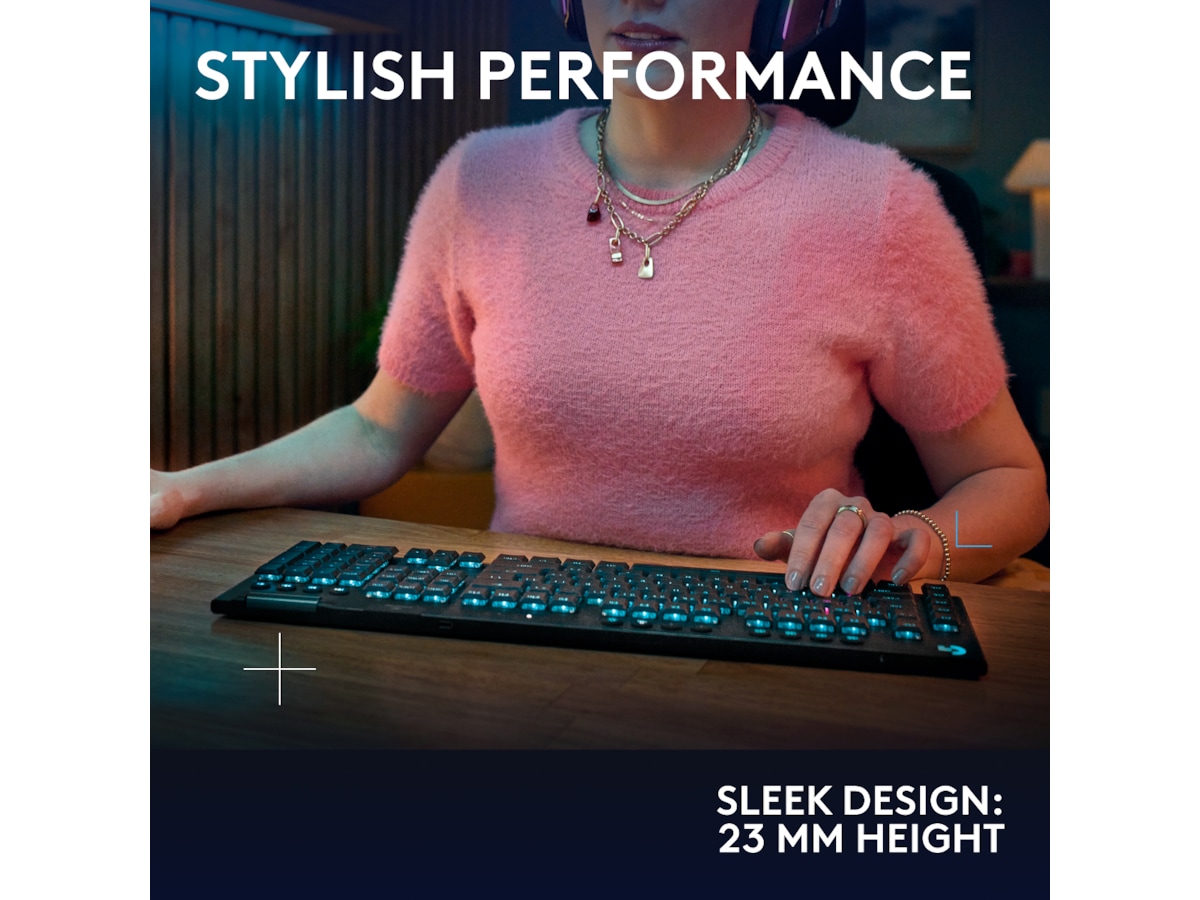 Logitech G915 X Lightspeed TKL Trådløst Gamingtastatur (sort) Gamingkeyboard