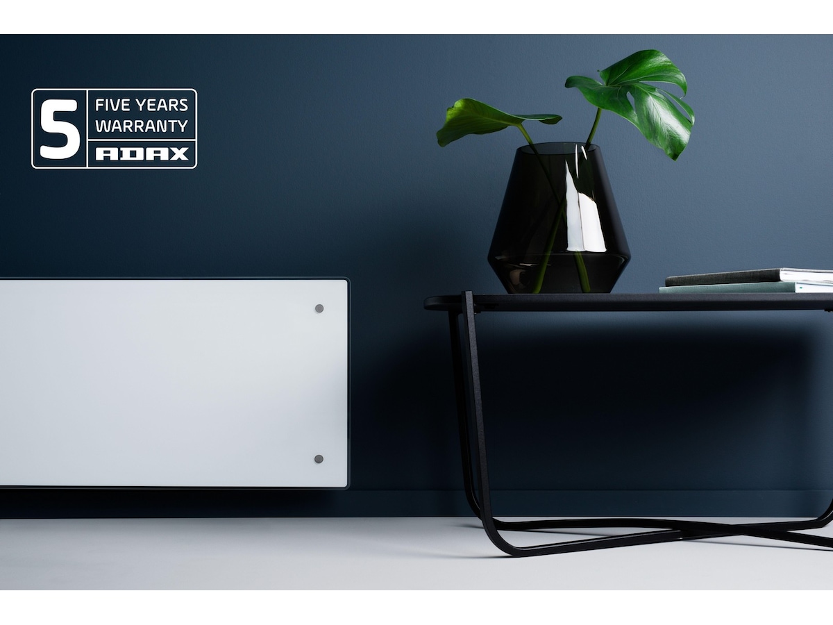 Adax Clea WiFi panelovn glas 1200W (hvid) Varmepaneler