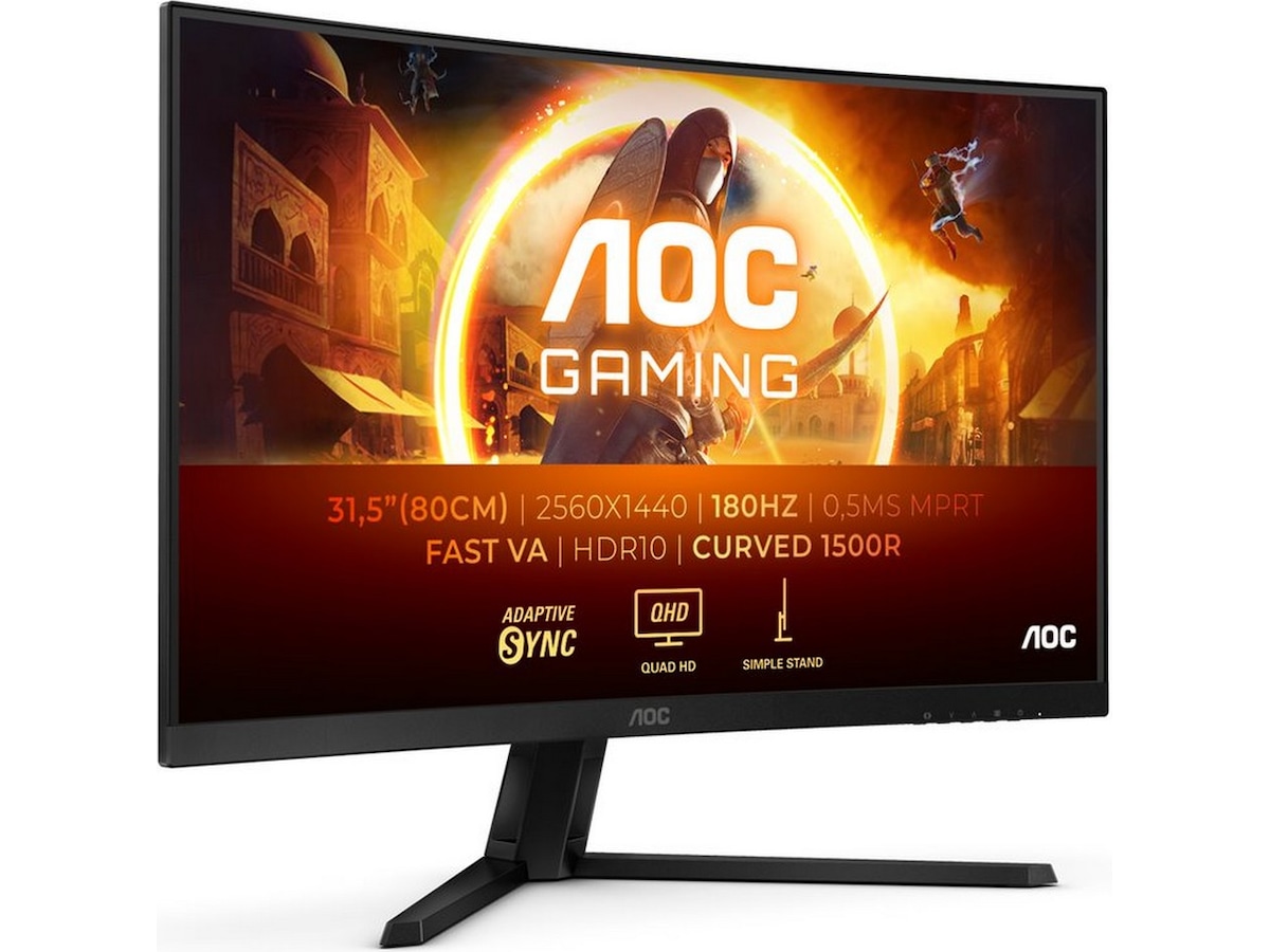 AOC 32" curved gamingskærm CQ32G4VE Gamingskærme