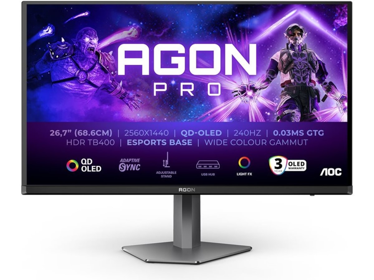 AOC 27" gamingskærm Agon Pro AG276QZD2 Gamingskærme