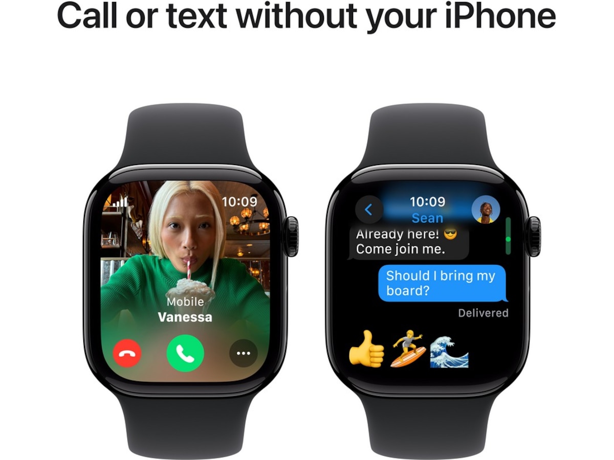 Apple Watch Series 10 GPS + LTE 42mm Aluminium (pianosort) Smartwatches