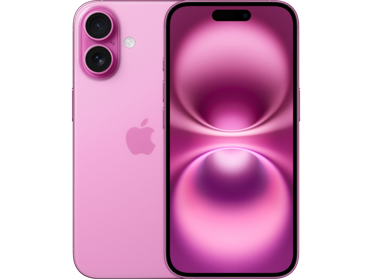 iPhone 16 128GB  (lyserød) Mobiltelefoner