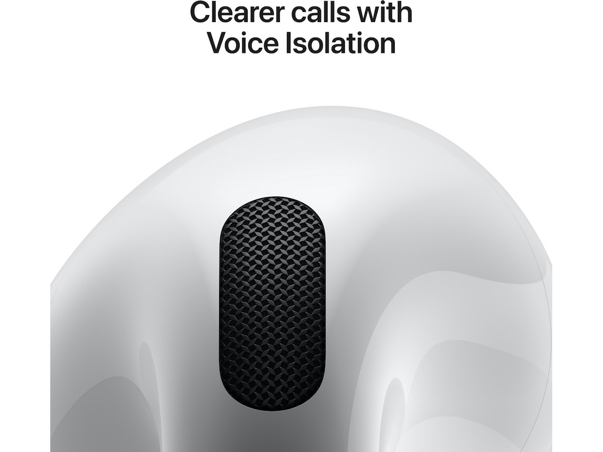 Apple AirPods 4 Aktiv støjreduktion Trådløse høretelefoner, Earbuds (hvid) In-ear høretelefoner